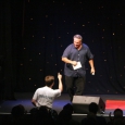 Darren shows Rick McCallum his approval